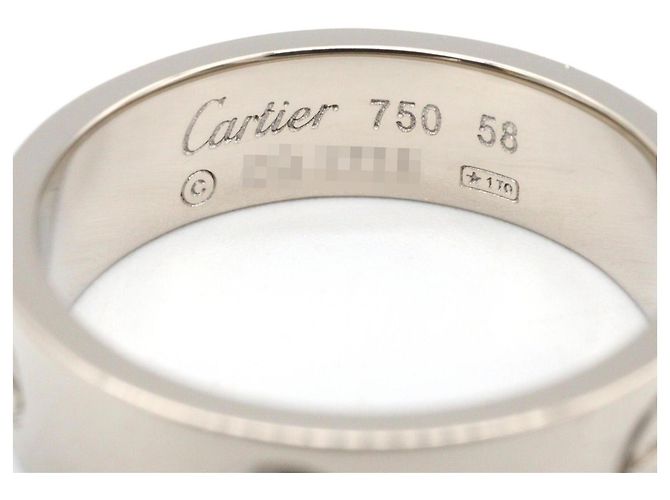 Anello Cartier Love in oro bianco 18K Argento - vista 3