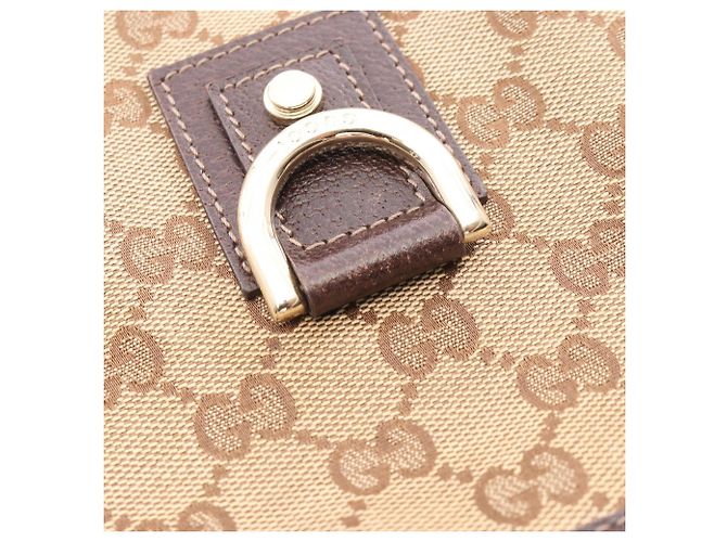 Bolso de hombro Gucci Abbey GG Canvas Castaño Beige - vista 11