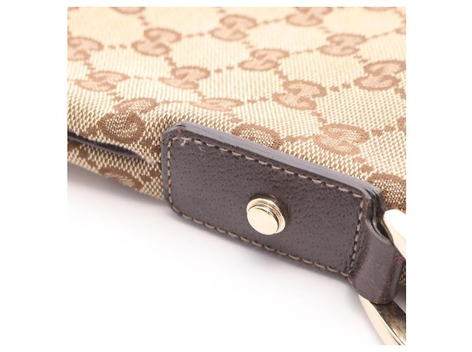 Bolso de hombro Gucci Abbey GG Canvas Castaño Beige - vista 7