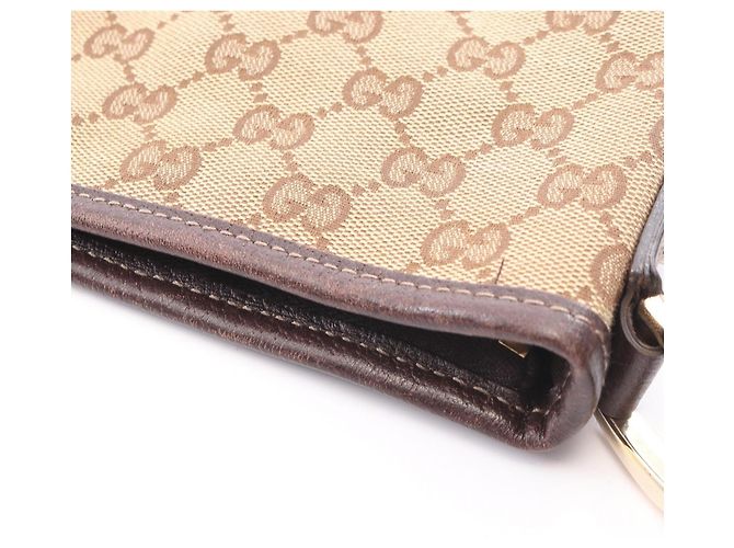 Bolso de hombro Gucci Abbey GG Canvas Castaño Beige - vista 9