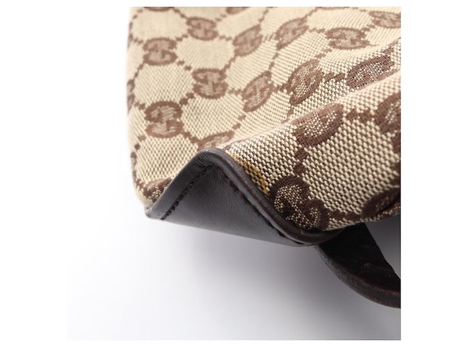 Borsa tote Gucci GG Canvas Marrone Beige - vista 11