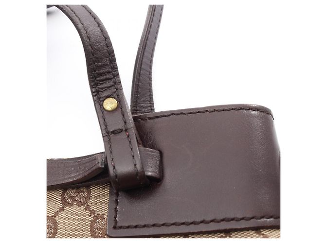 Borsa tote Gucci GG Canvas Marrone Beige - vista 13