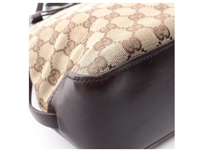 Borsa tote Gucci GG Canvas Marrone Beige - vista 6