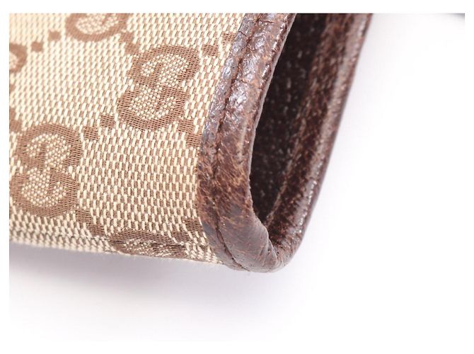 Borsa Tote Gucci GG Canvas Marrone Beige - vista 7