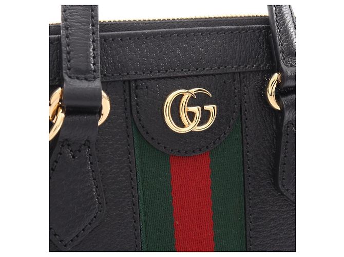 Borsa 2-Way Gucci Ophidia Nero Rosso Verde - vista 5