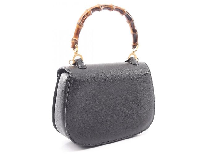 Borsa Gucci Bamboo 2-Way Nero - vista 2
