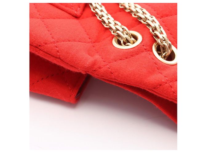 Borsa a tracolla Chanel 2.55 Matelassé Double Flap Rosso - vista 8