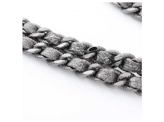 Borsa a tracolla Chanel Coco Mark Silver Argento - vista 10