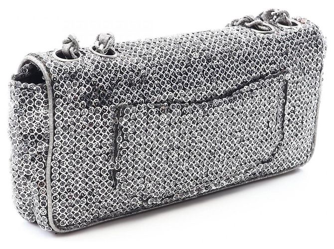 Borsa a tracolla Chanel Coco Mark Silver Argento - vista 2