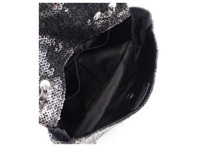 Borsa a tracolla Chanel Coco Mark Silver Argento - vista 3
