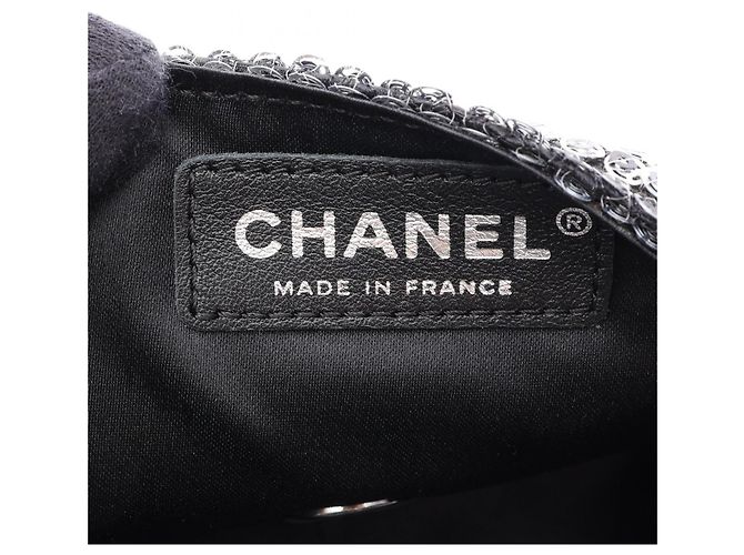 Borsa a tracolla Chanel Coco Mark Silver Argento - vista 4