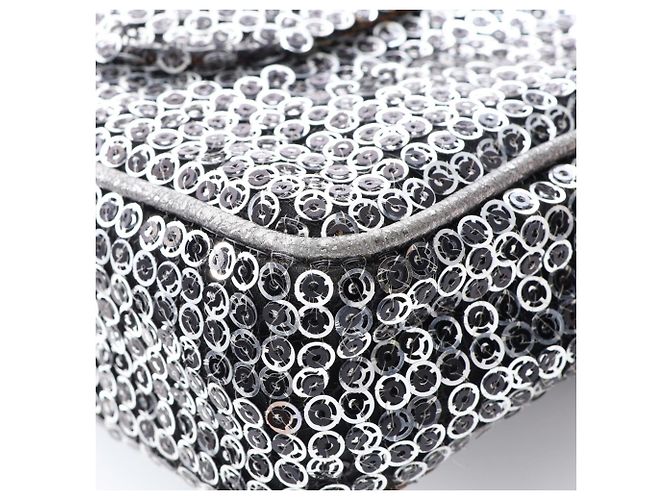 Borsa a tracolla Chanel Coco Mark Silver Argento - vista 8