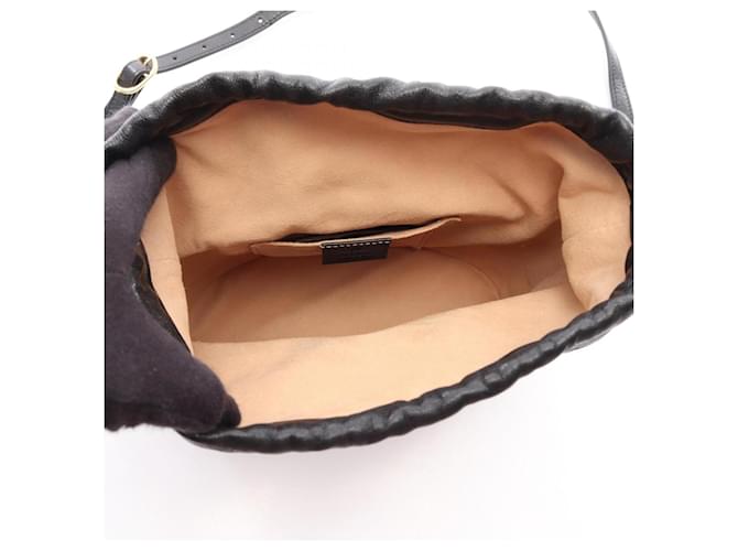 Borsa a secchiello Gucci Horsebit Nero - vista 3
