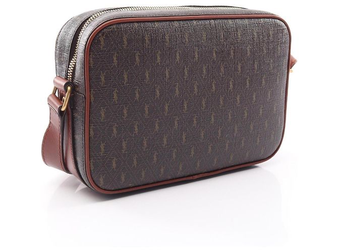 Borsa Camera Monogram Yves Saint Laurent Marrone - vista 2