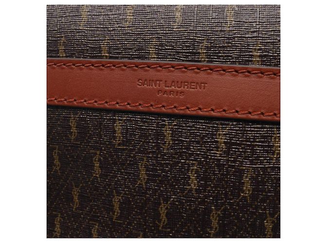 Borsa Camera Monogram Yves Saint Laurent Marrone - vista 5