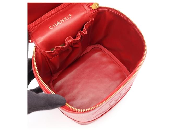 Borsa Chanel Coco Mark in rosso - vista 3