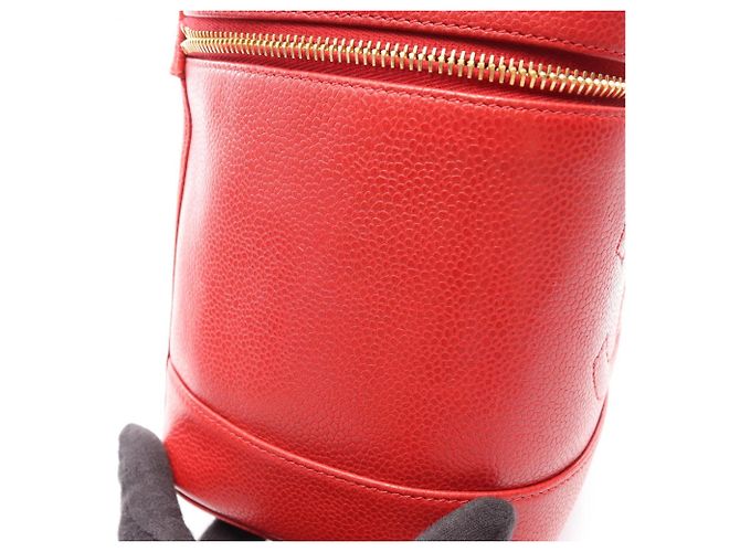 Borsa Chanel Coco Mark in rosso - vista 6