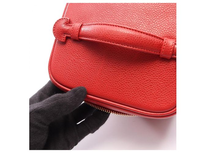 Borsa Chanel Coco Mark in rosso - vista 8