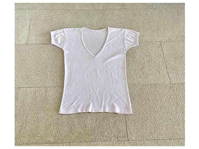 John Smedley Camiseta cuello V rosa pálido - vista 2