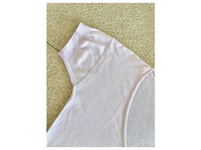 John Smedley Camiseta cuello V rosa pálido - vista 6