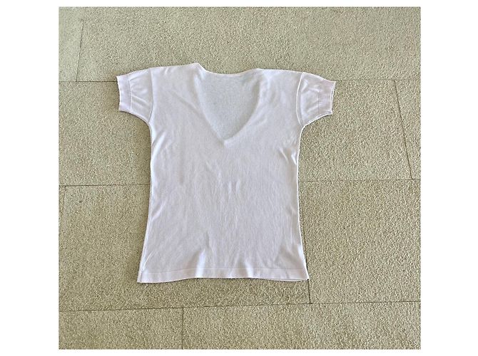 John Smedley Camiseta cuello V rosa pálido - vista 7