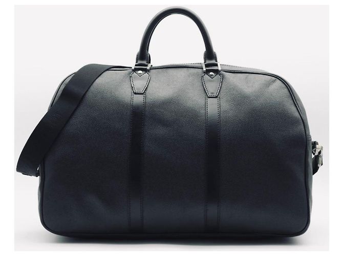 Borsa da viaggio Louis Vuitton Kendall PM in pelle Taiga Nero Ardesia - vista 19