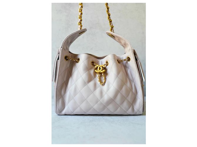 Borsa Chanel 25 hobo pink caviar leather Rosa - vista 2