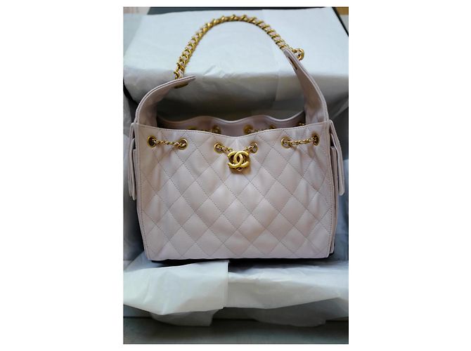 Borsa Chanel 25 hobo pink caviar leather Rosa - vista 3