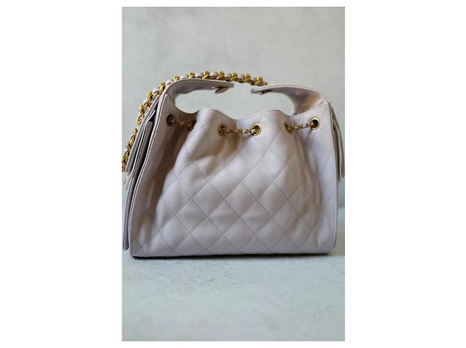 Borsa Chanel 25 hobo pink caviar leather Rosa - vista 4