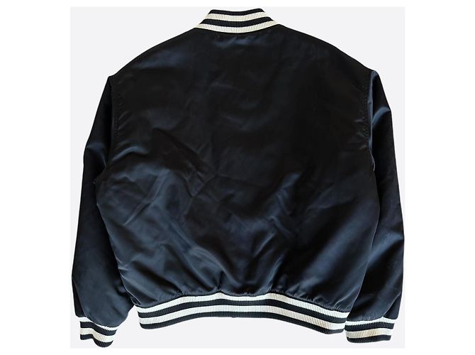 Giacca varsity Louis Vuitton "Lovers" nera adornata con strass Nero - vista 3