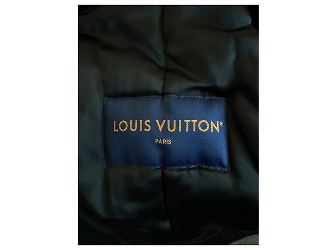 Giacca varsity Louis Vuitton "Lovers" nera adornata con strass Nero - vista 6