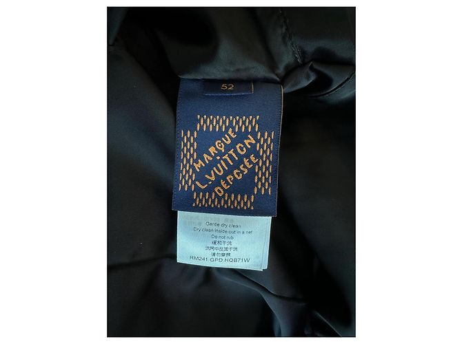 Giacca varsity Louis Vuitton "Lovers" nera adornata con strass Nero - vista 8