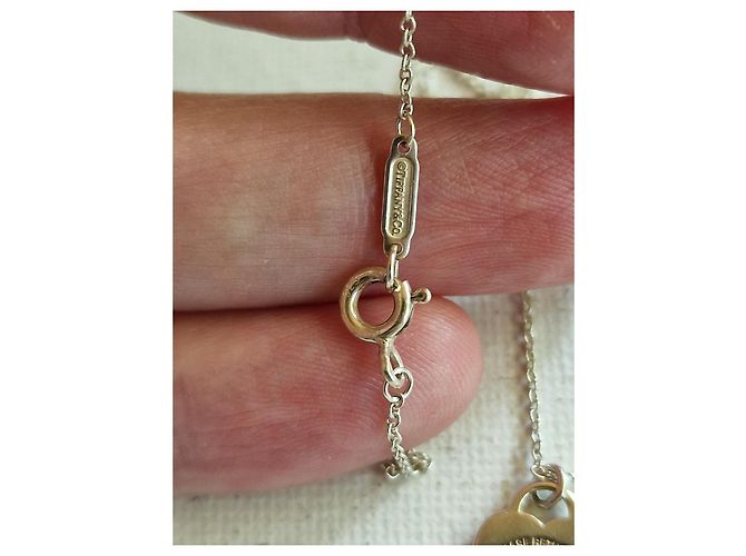 Collana Tiffany & Co. Return to Tiffany Doppio Cuore D'oro Silver hardware - vista 5