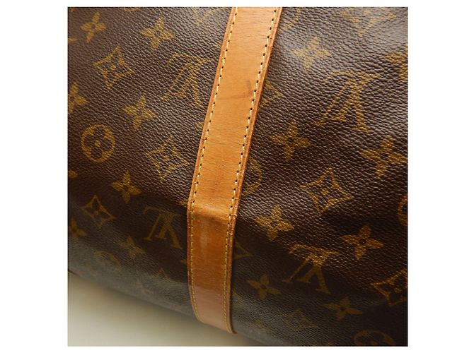 Louis Vuitton Monogram Keepall Bandoulière 50 Boston Bag Marrone - vista 11
