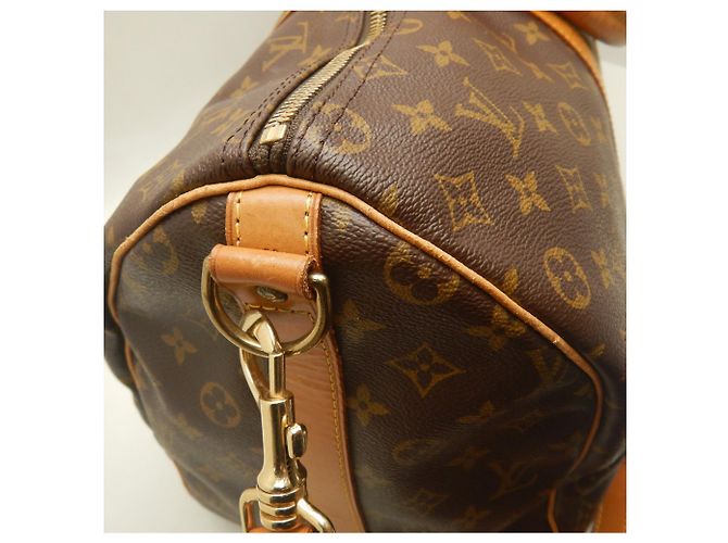 Louis Vuitton Monogram Keepall Bandoulière 50 Boston Bag Marrone - vista 12