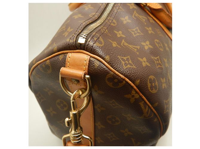 Louis Vuitton Monogram Keepall Bandoulière 50 Boston Bag Marrone - vista 13