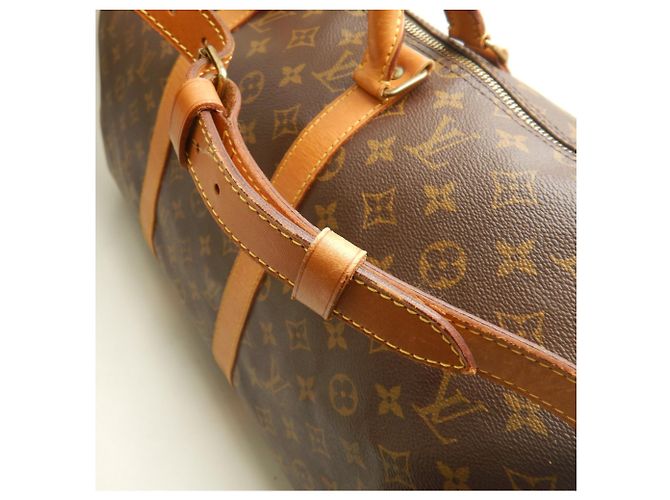 Louis Vuitton Monogram Keepall Bandoulière 50 Boston Bag Marrone - vista 14