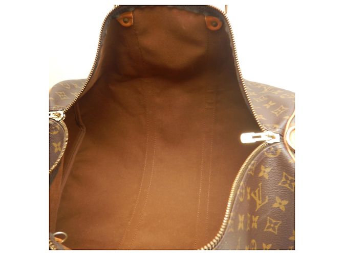 Louis Vuitton Monogram Keepall Bandoulière 50 Boston Bag Marrone - vista 21