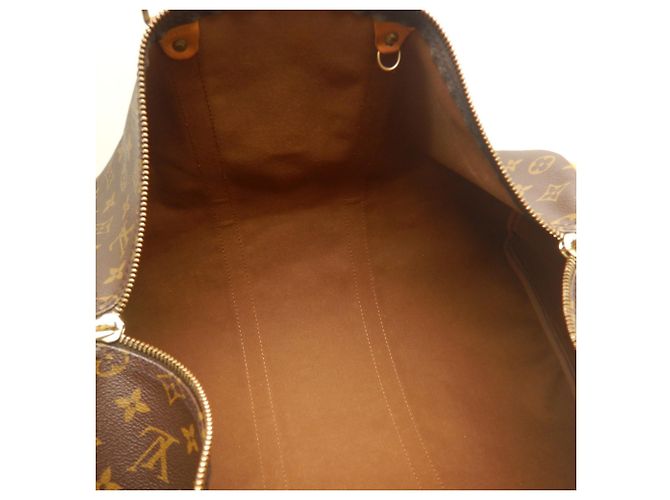 Louis Vuitton Monogram Keepall Bandoulière 50 Boston Bag Marrone - vista 22