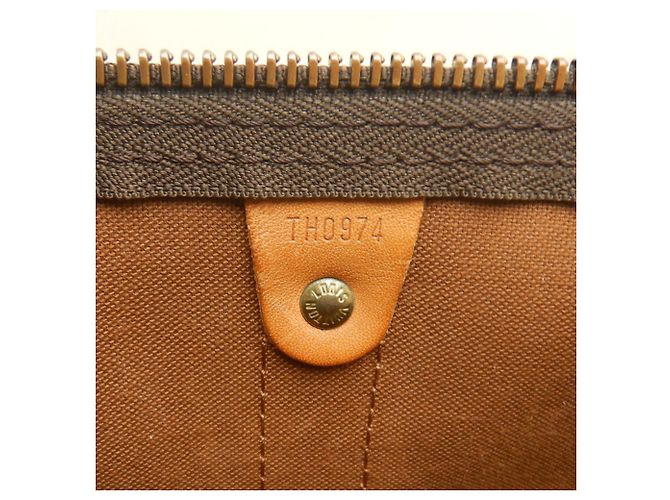 Louis Vuitton Monogram Keepall Bandoulière 50 Boston Bag Marrone - vista 25