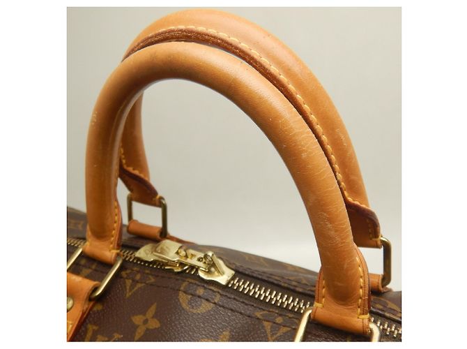 Louis Vuitton Monogram Keepall Bandoulière 50 Boston Bag Marrone - vista 7