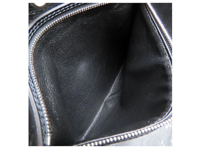 Borsa Tote Louis Vuitton Neverfull MM Nero Bianco - vista 10