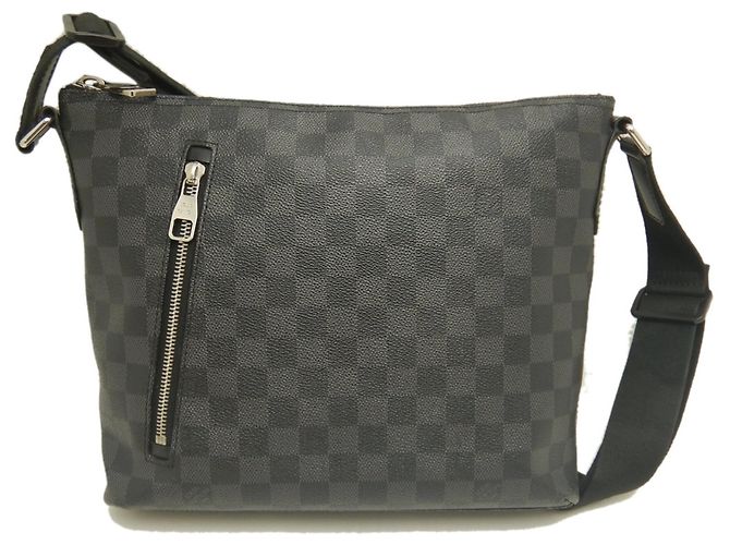 Borsa a tracolla Louis Vuitton Damier Graphite Mick PM Nero - vista 2