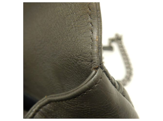 Borsa a mano in pelle Yves Saint Laurent Marrone - vista 21