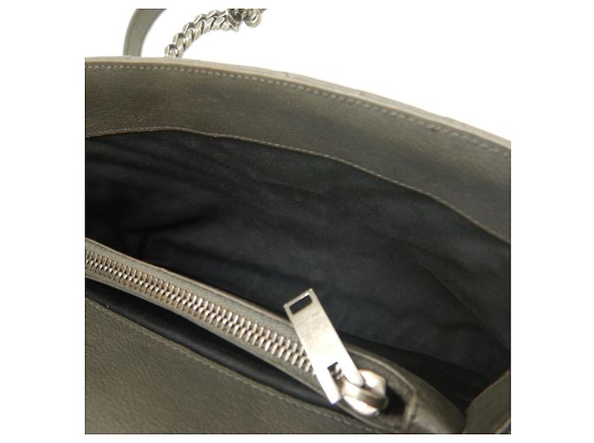 Borsa a mano in pelle Yves Saint Laurent Marrone - vista 23