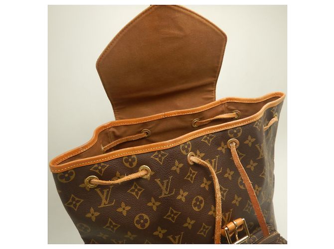 Zaino Louis Vuitton Monogram Montsouris GM Marrone - vista 17