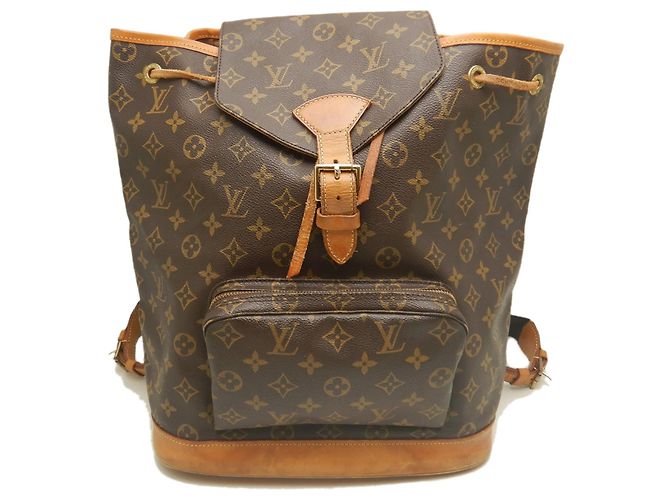 Zaino Louis Vuitton Monogram Montsouris GM Marrone - vista 2