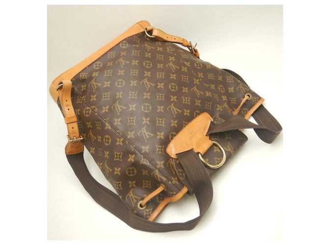 Zaino Louis Vuitton Monogram Montsouris GM Marrone - vista 3