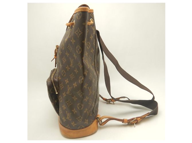 Zaino Louis Vuitton Monogram Montsouris GM Marrone - vista 4