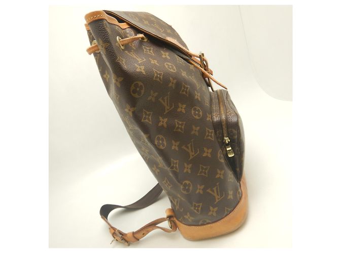 Zaino Louis Vuitton Monogram Montsouris GM Marrone - vista 7